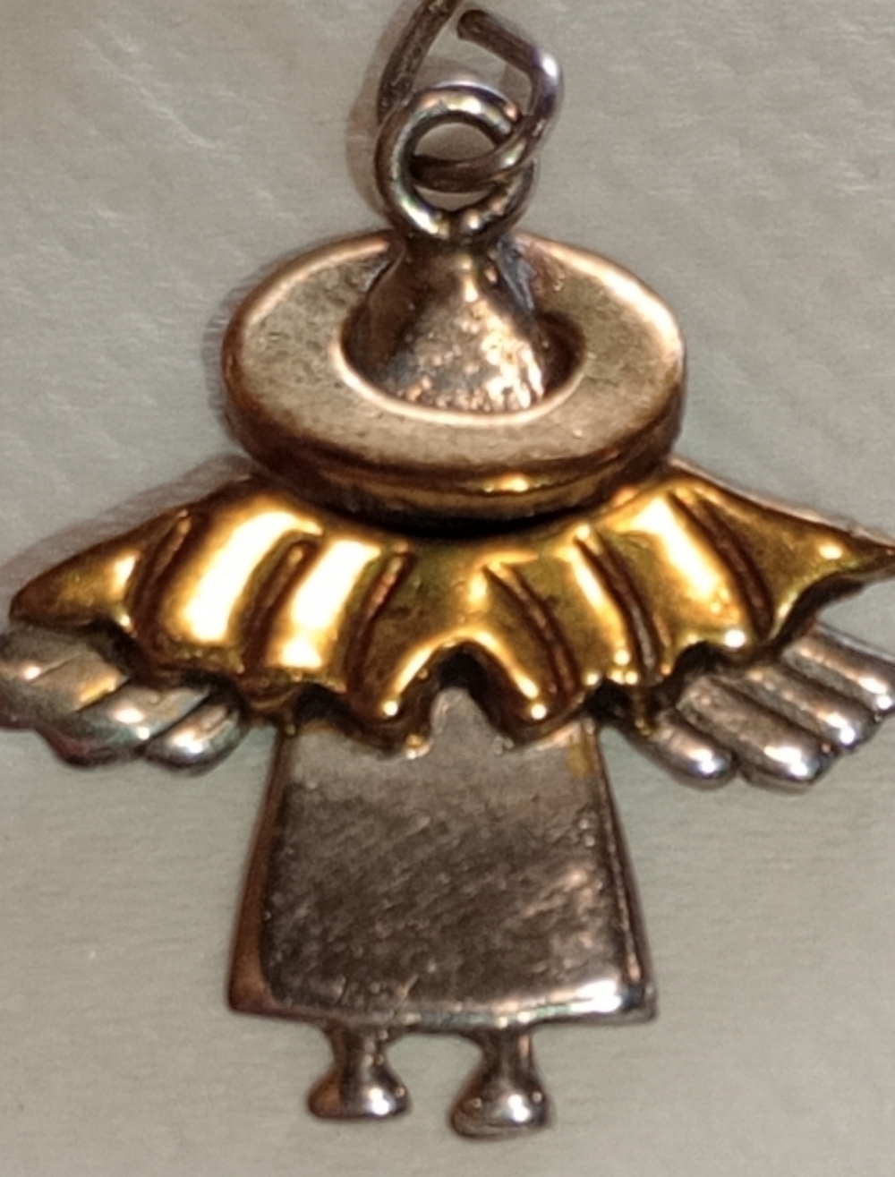 Vintage Native American Angel Pendant/With Matching Earrings STERLING SILVER